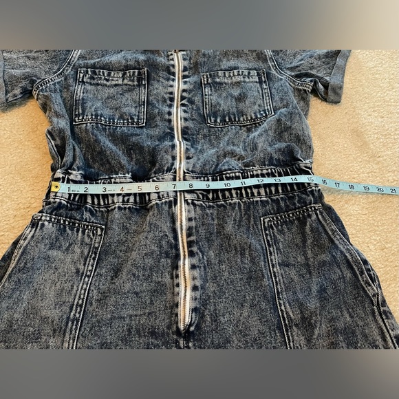Kan Can Los Angeles Romper with Shorts - Blue Jean - Size: Large - Picture 7 of 9